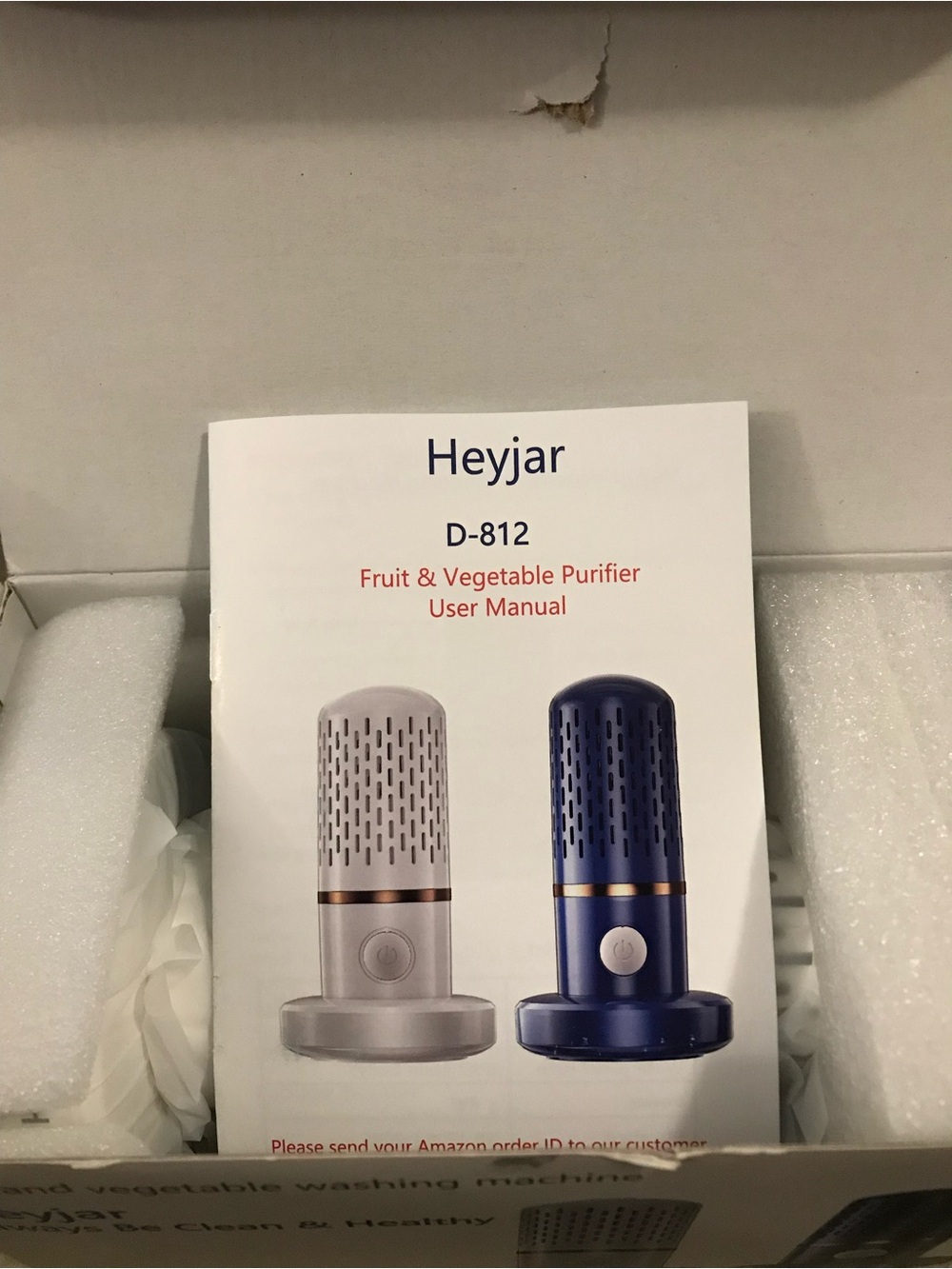 Heyjar D-812 Fruit & Vegetable Purifier, NEW in Box